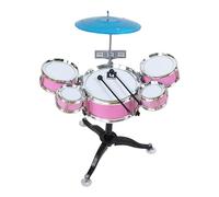 KiBcsLic Kids Drum Kit for Toddlers 3 - 6 Toddler Toys Jazz Kids Drum Mini Band Rock Set Percussion Musical Instruments Educational Toy Gifts for Beginners Boys Girls Birthday Celebrations, Pink