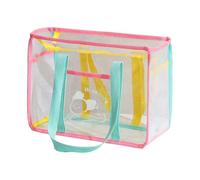 KiBcsLic Large Clear Beach Bag for Concerts and Festivals, Green