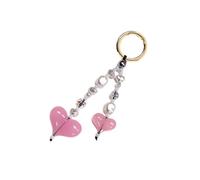 KiBcsLic Lightweight Keychain Pendant for Cat Lovers, Ideal for Various Occasions, Pink Heart