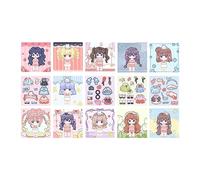 KiBcsLic Make A Face Sticker Books Trendy Princess Sticker Book Develop Children's Imagination Or Creativity Funny Reward Stickers Face Activity Book, Pink