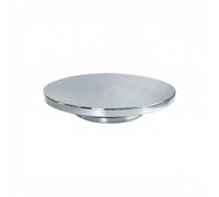 KiBcsLic Manual Turntable Reflective Pottery Wheel with Aluminum Disc Non-Slip Rotating Stand for Potters, Sculptors, 25 Cm Diameter