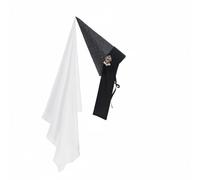 KiBcsLic Medieval Cone Hat Headdress Historical Reenactment Medieval Cone Hat Scarf Vintage Style for Women, Halloween