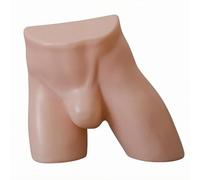 KiBcsLic Men's Underwear Display Form, Untextured Male Lower-Torso Mannequin PE Underwear Display Mannequin, Male Underwear Display Forms for Retail Store Display & Window Presentation, Skin Color