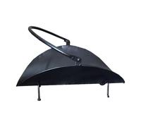 KiBcsLic Metal Firewood Holder, Wood Rack, Fireplace Accessory with Handle, Decorative Firewood Basket, Black