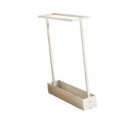 KiBcsLic Metal Storage Rack 22.8 X 17.3 X 4.7 Inches, Accessories for The Collection, Versatile Floor Stand, White