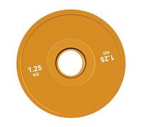 KiBcsLic Micro, Broken, Training Plate with Inner Core for A Secure Hold on The Bar for Targeted Strength Training, Orange 1.25kg