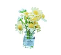 KiBcsLic Miniature Flowers in Glass Vase Auto Interior Accessories Multipurpose Cute