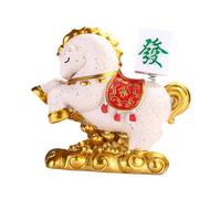 KiBcsLic Miniature Horse Statue Animal Figurine Sculpture Decor Resin Unique Creative Craft Suitable for Office Home Party Gift Shelf Fireplace, C