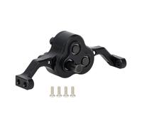 KiBcsLic Model Car Transfer Case Aluminum Alloy Transfer Case Gearbox RC Chassis Frame Transmission Gear Lightweight for Model Making Collecting, Black