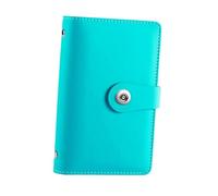 KiBcsLic Money Saving Book Money Organizer Large Capacity Flexible Portable Budget Binder, Lake Green