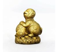 KiBcsLic Monkey Statue with Base Auspicious Chinese Monkey Statue Feng Shui Figurine for Home Decor, Office Desk, Extra Large
