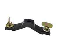 KiBcsLic Moving Head Light Bridge Connector with Metal Light Clamp, Fixed Heavy Duty Beam Hook, And Tool- Fast Connection Iron Clamp for Show Use, Black Aluminum, Hole Spacing 14cm