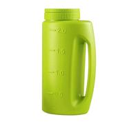 KiBcsLic Multi-purpose Spreader for Lawn, Seeding And Ice Melting, 2-liter Bottle with Adjustable Opening for Garden, green