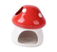 KiBcsLic Multifunctional Hamster House, Indoor Cave, Cute And Sturdy Hiding Place for Small Animals Such As Ferrets, Rats And Other Small Animals, Red
