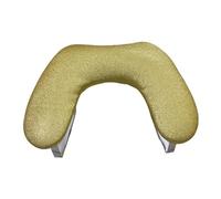 KiBcsLic Multiuse Manicure Armrest Stand for Nail Care, Soft PU Leather Design, Gold