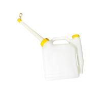 KiBcsLic Oil Measuring Can, Gasoline Mixing Container, Bottle with Thickened PP Material And Practical Pouring Function for Lawn, Chainsaws, Ga, 5L