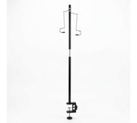KiBcsLic Outdoor Light Stand Folding Lantern Tripod Adjustable Pole Aluminum Alloy Construction for Secure Lighting and suitable for campsite use road trips, Double Hook Desktop Type