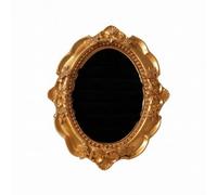 KiBcsLic Oval Gilded Display Stand with Velvet Slots Multiple-Compartment Oval Jewelry Display Tray Elegant for Countertop Presentation, Boutique Counters, Black