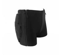 KiBcsLic Padded Skating Shorts High Density Foam Hip Padding Shorts 1.3 Cm Thick Padded Hip Protector , Black , XL Waist 62cm Suitable For Height 155-165cm