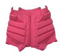 KiBcsLic Padded Skating Shorts Zippered Side Openings Tailbone Padded Pants Lightweight Sports Gear , Pink , XL