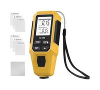 KiBcsLic Paint Thickness Gauge, Measuring Device for Vehicle Paintwork, Automatic Detection, Digital Panel Test Device, Yellow