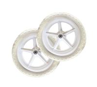 KiBcsLic Pair of 12inch Bike Wheels for Children’s Balance Bikes, Solid Construction with EVA Foam Inner Tube, White