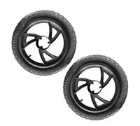 KiBcsLic Pair of 12inch Bike Wheels for Children’s Balance Bikes, Solid Construction with EVA Foam Inner Tube, Black