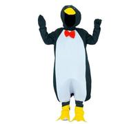 KiBcsLic Penguin Costume Complete Penguin Outfit Comfortable Hooded Jumpsuit for Young Children, EE161, S 4-6 Years, 104-116CM