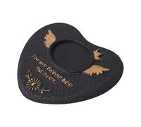 KiBcsLic Pet Gravestone Marker for Cats And Dogs, Cement Material, 13.5x15.2x1.5cm, Black