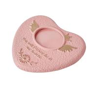KiBcsLic Pet Gravestone Marker for Cats And Dogs, Cement Material, 13.5x15.2x1.5cm, Pink