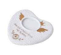 KiBcsLic Pet Gravestone Marker for Cats And Dogs, Cement Material, 13.5x15.2x1.5cm, White