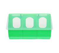 KiBcsLic Pigeon Feeder, Drinking Trough, Feeder, Hanging, Accessories, Feeding Bowl, Bird Food, Feeder, Hanging Box for Parakeets, Chickens, Parrots, green