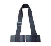 KiBcsLic Pole Carrier, Adjustable, for Transporting Your Ski Equipment, Snowboard Holder, for Attachment to The Belt Loop, Portable for Protection, Black