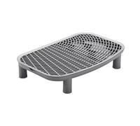 KiBcsLic Portable Cat Ramp for Litter Box, Reusable Supplies for Bedroom And Bathroom, Gray