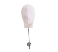 KiBcsLic Portable Head Model for Hat And Wig Organization, Suitable for Beginners, White