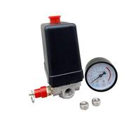 KiBcsLic Pressure Control Valve Air Compressor Four-Hole Pressure Reducer with Distributor and Quick Connection Nylon for Industrial Workshops DIY Projects