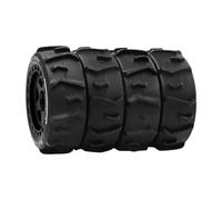 KiBcsLic RC Wheels, 4 Pieces, 72 X 26 Mm, Replacement for 1/14 Scale Vehicles, Quick Installation, Accessories, Replacement Parts, Black