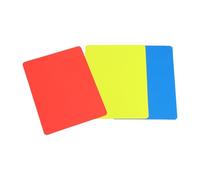 KiBcsLic Referee Penalty Cards, Football Referee Cards, Multifunctional, Yellow, Blue, Official Set