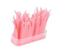 KiBcsLic Reptile Imitation Fiber Plants for Pond Water, No Power Supply Required, Simple Installation, Suitable for Bearded Dragons, Geckos, And Turtles, Pink