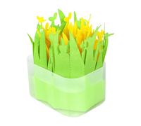 KiBcsLic Reptile Imitation Fiber Plants for Pond Water, No Power Supply Required, Simple Installation, Suitable for Bearded Dragons, Geckos, And Turtles, Green Yellow