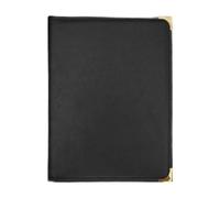 KiBcsLic Restaurant Menu Covers Holder Menu Book Transparent Menus Folder 6 Views for Cafe, Black