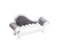 KiBcsLic Rings Display Stand Organizer Photo Prop Multi Functional Jewelry Holder Desktop Ornament for Counter Dresser Selling Show, Gray 14.5x7.5cm
