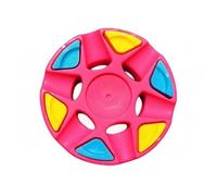 KiBcsLic Roller Hockey Puck Training Ball Disk Hockey Ball Floor Rink Practice Puck Polyamide Lightweight Openwork Stable Low Smooth Slide suitable for quick, Pink