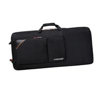 KiBcsLic Rolling DJ Controller Case with Wheel,Interior Padding Protection Organizer DJ Mixer Case, Backpack for Show Performance, 88cmx47cmx13.5cm