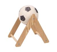 KiBcsLic Rotating Cat Scratcher Ball in Soccer for Claw Maintenance, L