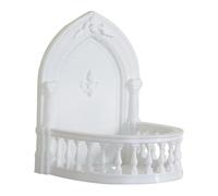 KiBcsLic Security Camera Wall Mount Bracket,Holder Display Bathroom Adhesion Floating Shelf Support Rack for Nightlights Hotel Office, White