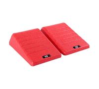 KiBcsLic Set of 2 Squat Wedge Blocks for Heel Lifting And Balance Training, Red