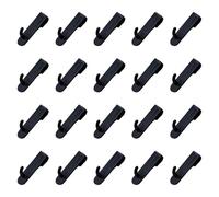 KiBcsLic Set of 20 Wall Hooks for Tools and Workbench, Black
