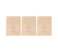 KiBcsLic Set of Practice Skin for Eyebrow Lip, Silicone Microblading Training Tool
