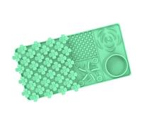 KiBcsLic Silicone Pet Food Dispenser Pad with Lick Mat Training Tool for Dogs, Green